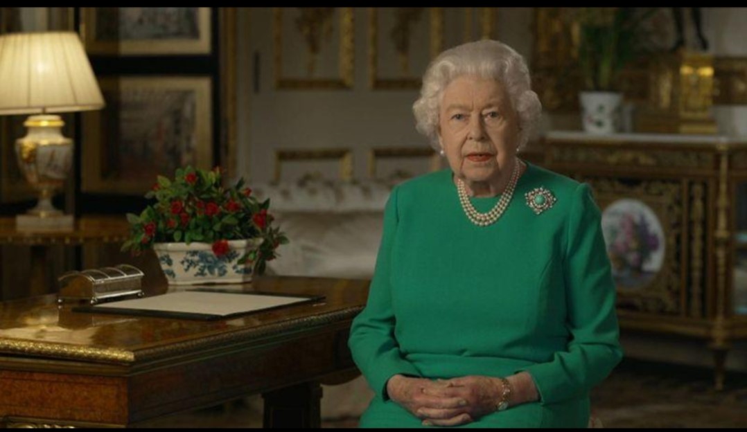 高龄英国女王，第五次发表特别演讲