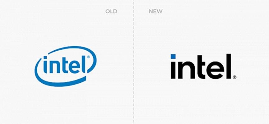 Intel更换新Logo 经典圆圈消失！