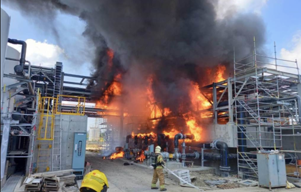 台积电南科再生水厂发生火灾，疏散百名工人
