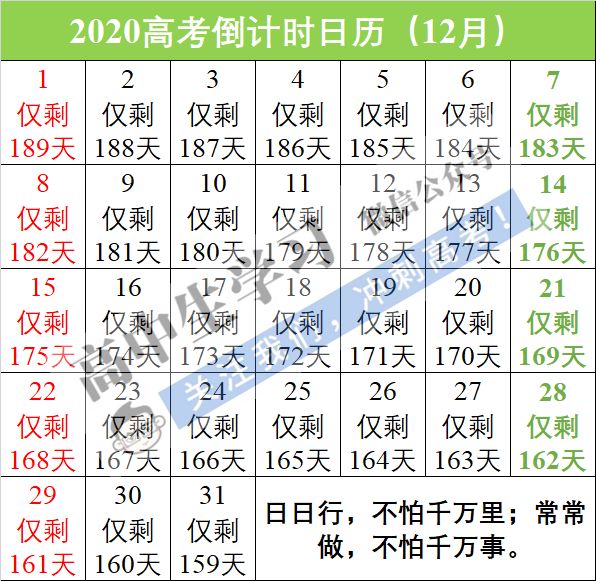 全班重本率96%! 最牛班主任分享40条班规2020高考倒计时日历！-企一网