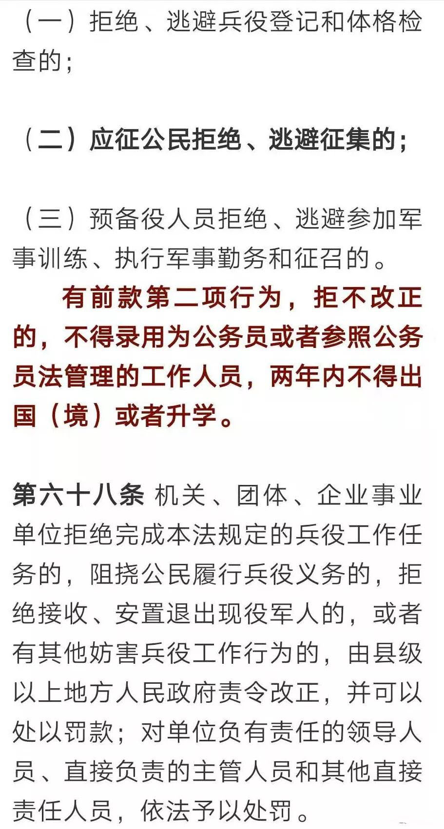 黑龙江对2018年度拒服兵役的26人实施联合惩戒-无懈可击-企一网