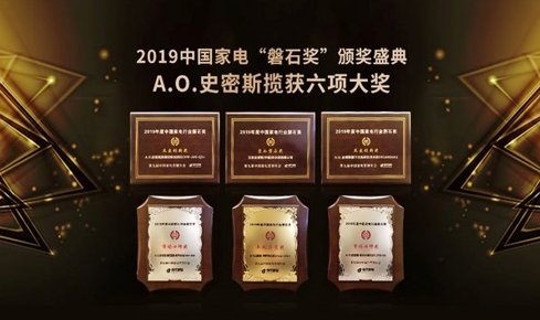 独揽六项“磐石”大奖 A.O.史密斯闪亮中国家电营销年会