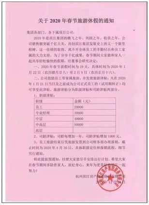 房企春节福利“冰火两重天”：有的放长假还发旅游补贴，有的却变相降薪裁员