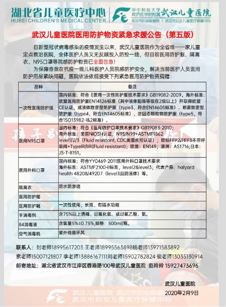 捐赠武汉儿童医院48万物资，世喜奶瓶在行动！