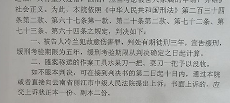 丽江女子再次获刑
