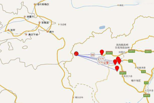 新疆西南部发生5.0级地震