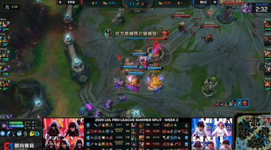 FPX夏季赛首胜2：0封零BLG，Khan上单多次高光