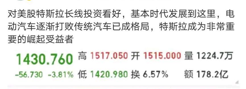 特斯拉股价大涨，突破2000美元