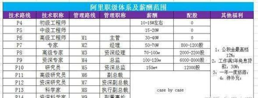 阿里将P职业序列隐藏，力求多元化发展