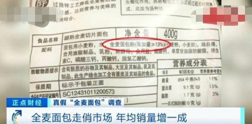 你吃的是全麦面包吗？央视发出调查，带你了解真假
