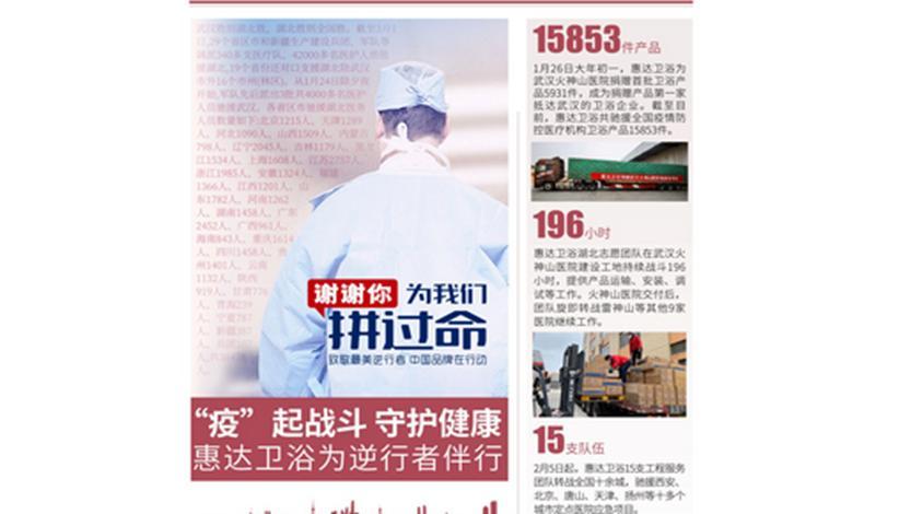惠达卫浴荣获“2020新基建与宜居中国最具影响力企业”