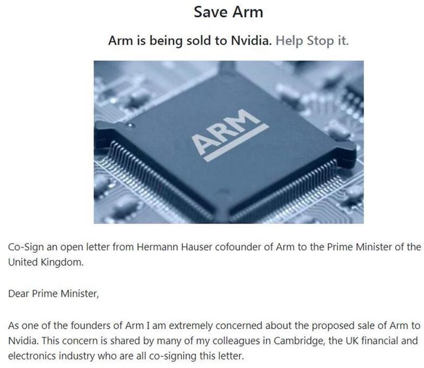 ARM创始人：NVIDIA住手！