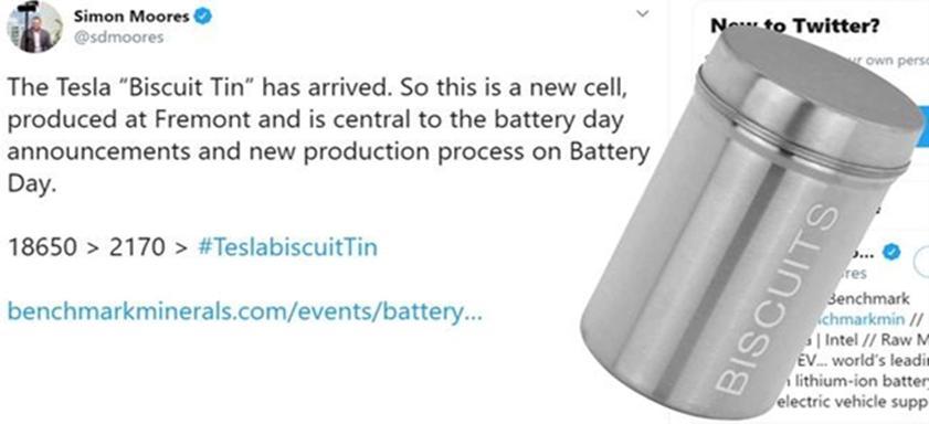 特斯拉新电池图片首次曝光