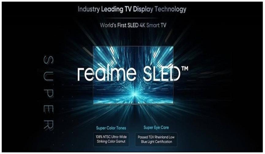 realme海外官宣世界首款SLED智能电视 将替代量子点