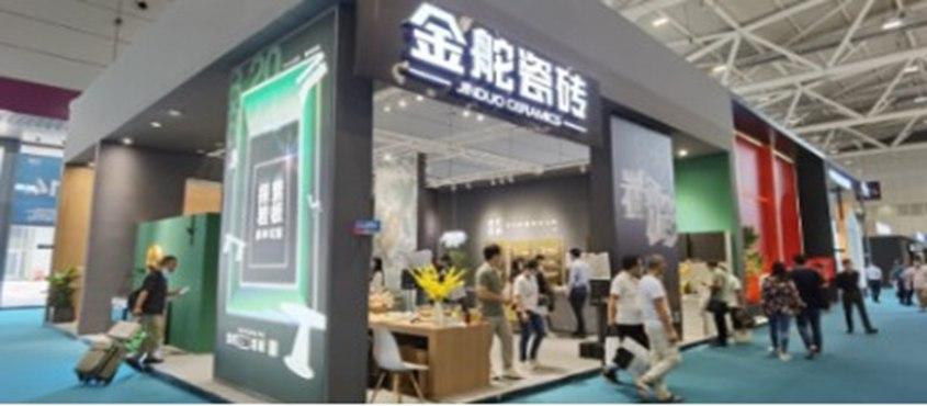 金舵瓷砖在深圳国际家具展取得亮眼表现