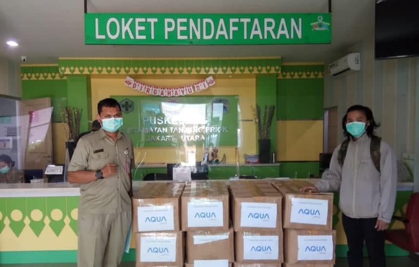 AQUA为印尼医护人员捐赠防护设备