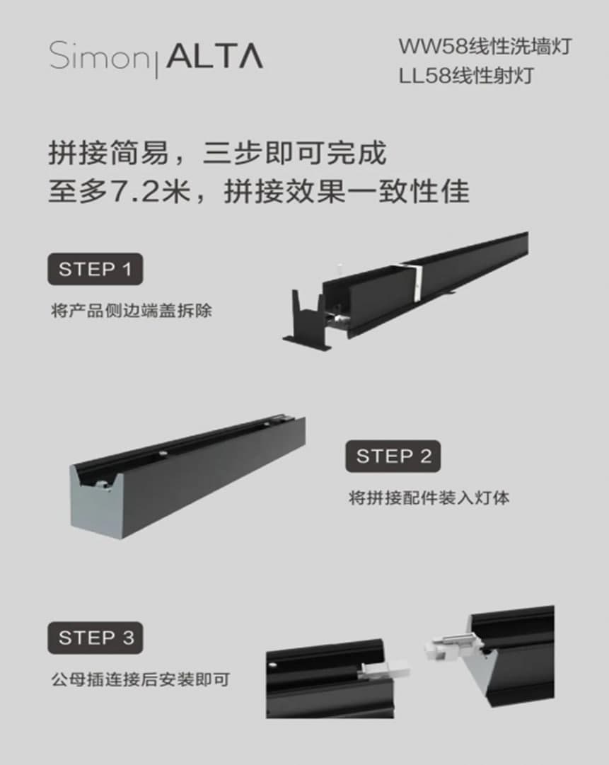  西蒙ALTA系列灯具线型纵横 流光如水