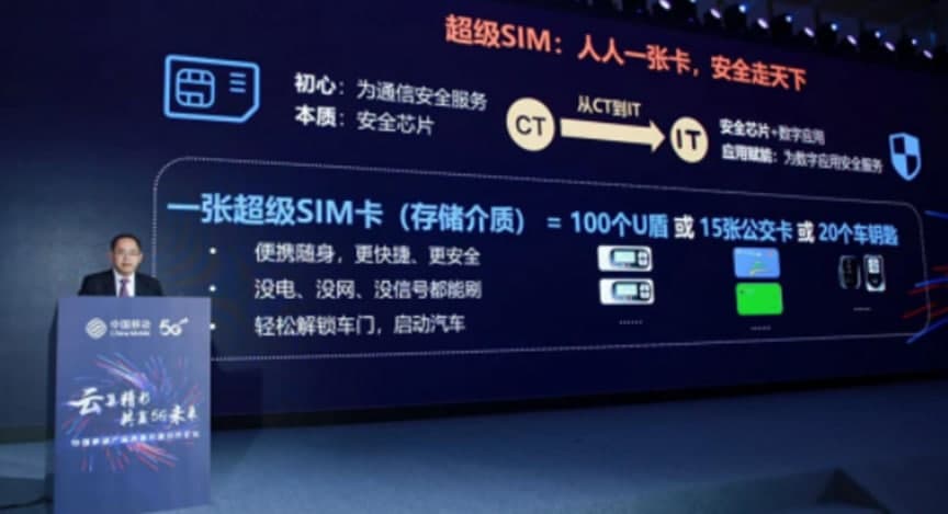 中国移动启动超级SIM开放生态合作联盟