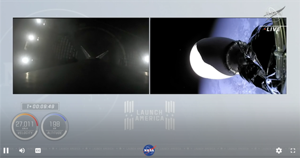 SpaceX二手火箭成功将4名宇航员进入太空