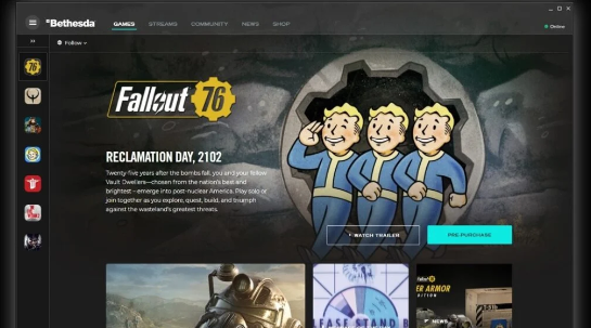 Bethesda欲关闭PC游戏启动器，游戏转移至Steam