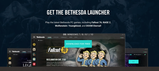 Bethesda欲关闭PC游戏启动器，游戏转移至Steam